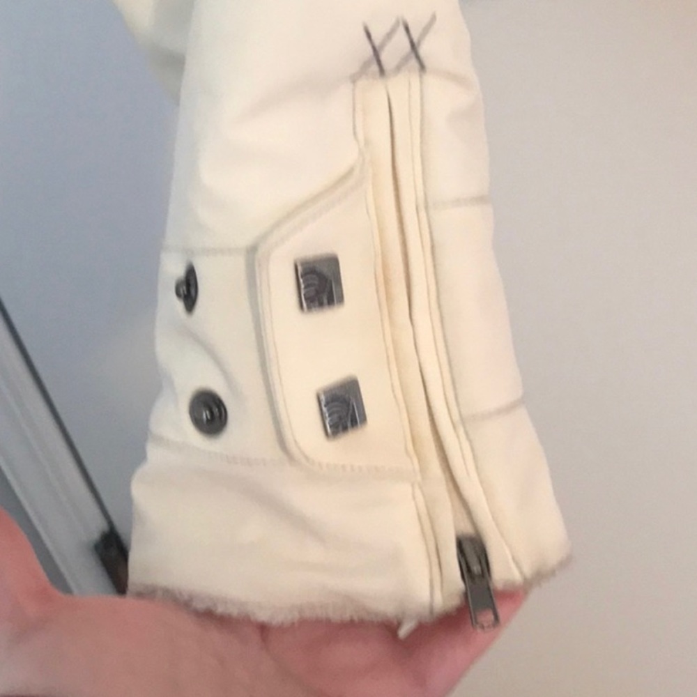 Mountain Hard Wear Creamy Winter White Jacket with Hood L - Picture 4 of 9